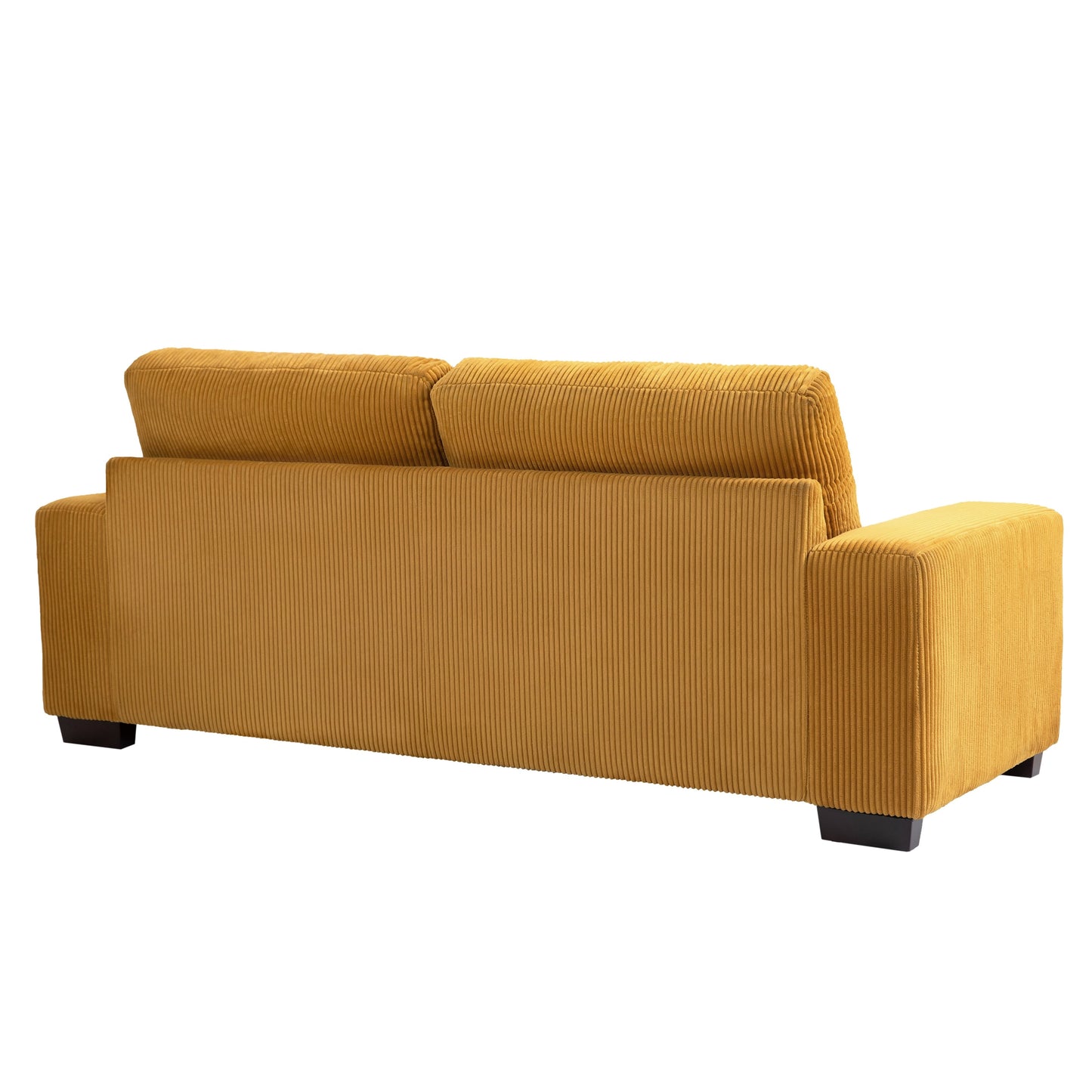 Divano a due posti in velluto a coste di lino largo 80,1 pollici per soggiorno