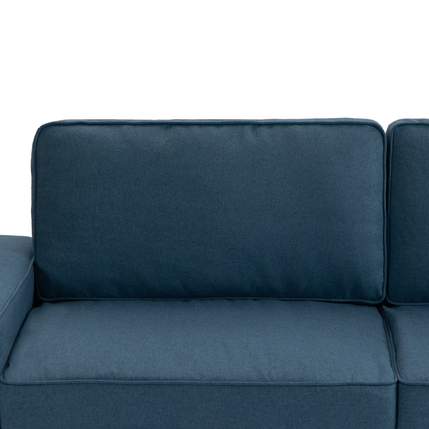 Divano a due posti in velluto a coste di lino largo 80,1 pollici per soggiorno