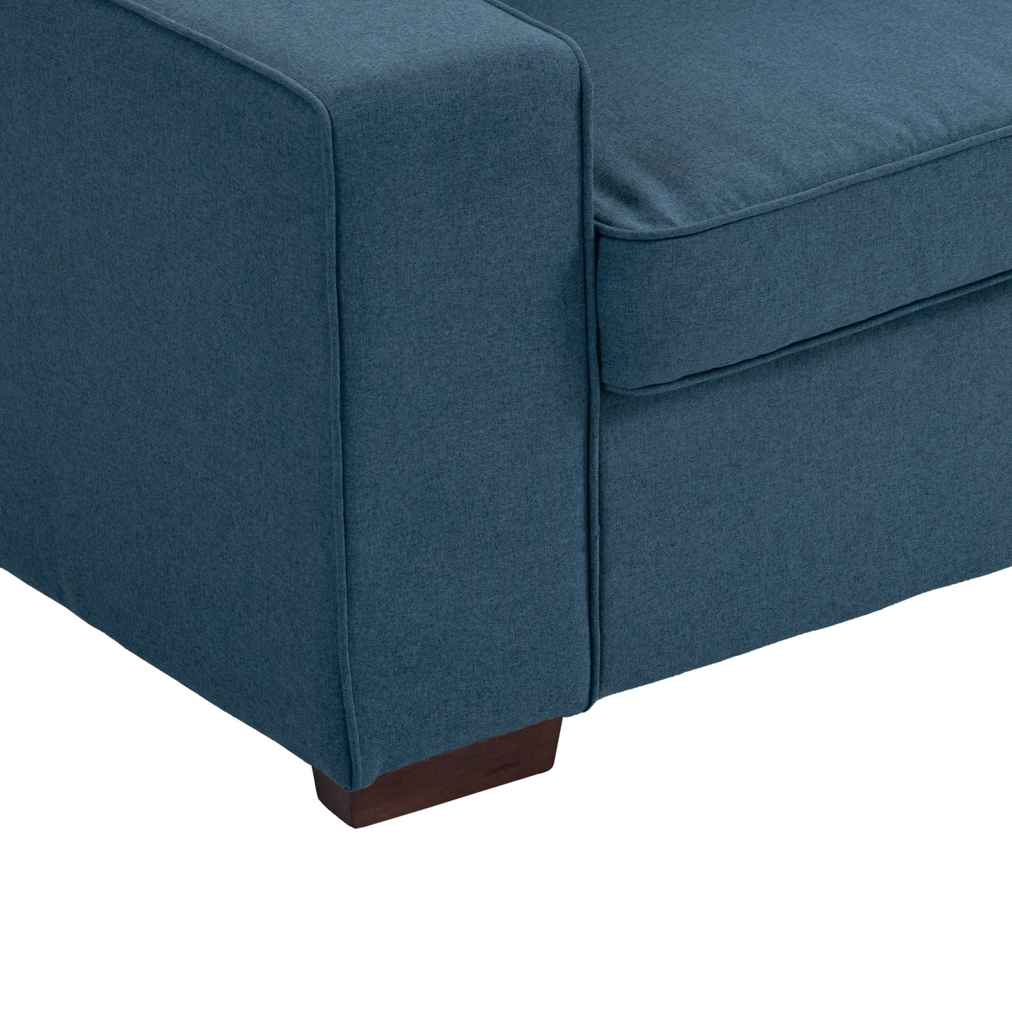 Divano a due posti in velluto a coste di lino largo 80,1 pollici per soggiorno