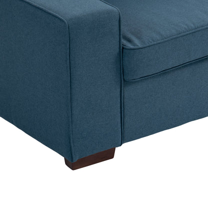 Divano a due posti in velluto a coste di lino largo 80,1 pollici per soggiorno