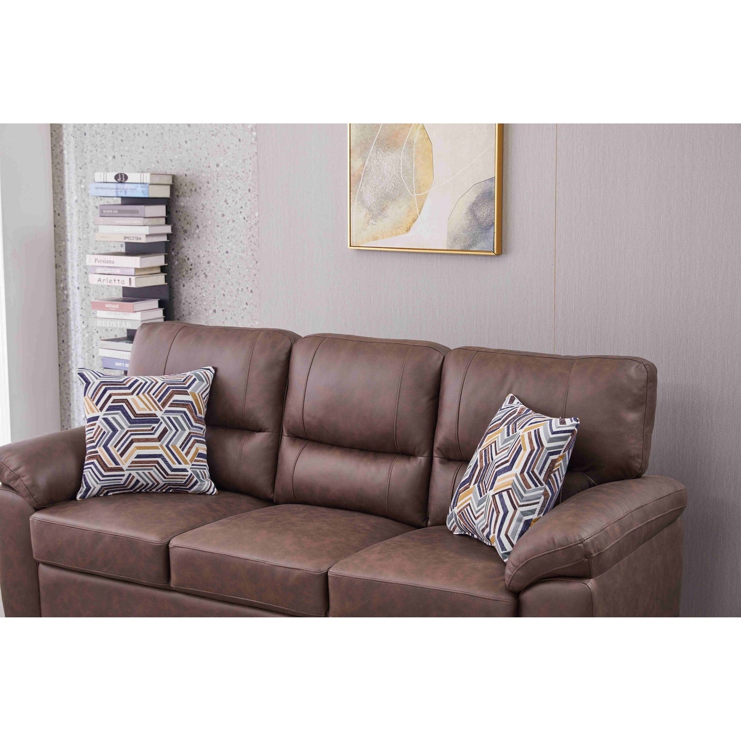 Divano in similpelle largo 80,5''