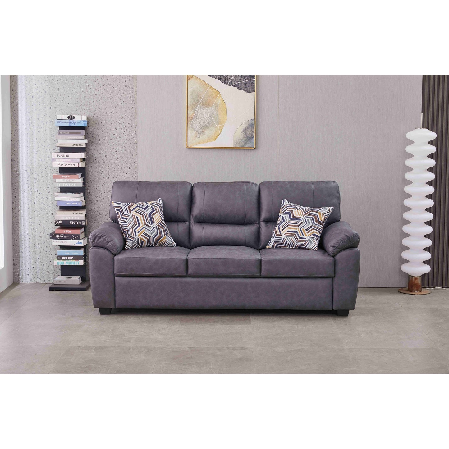 Divano in similpelle largo 80,5''