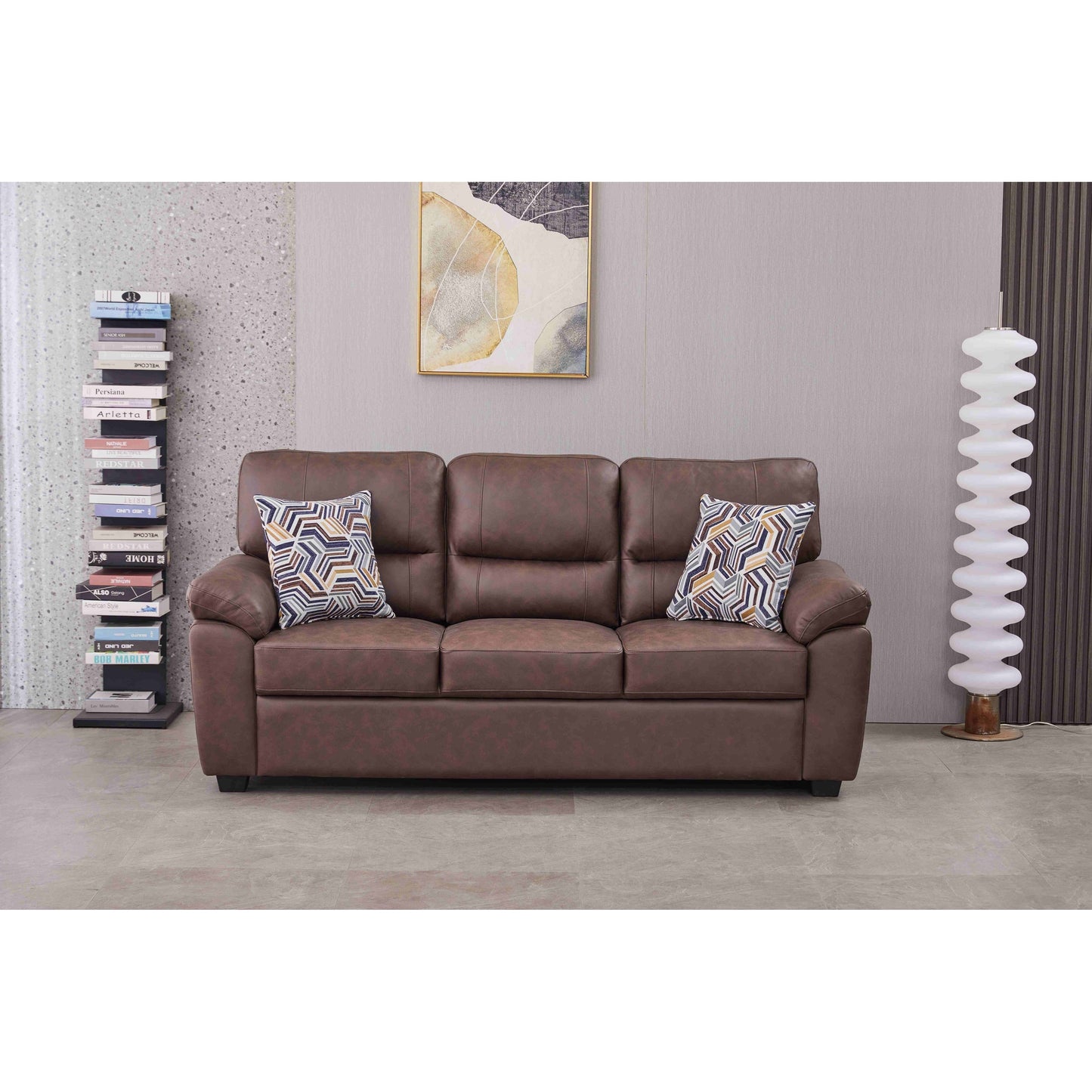 Divano in similpelle largo 80,5''