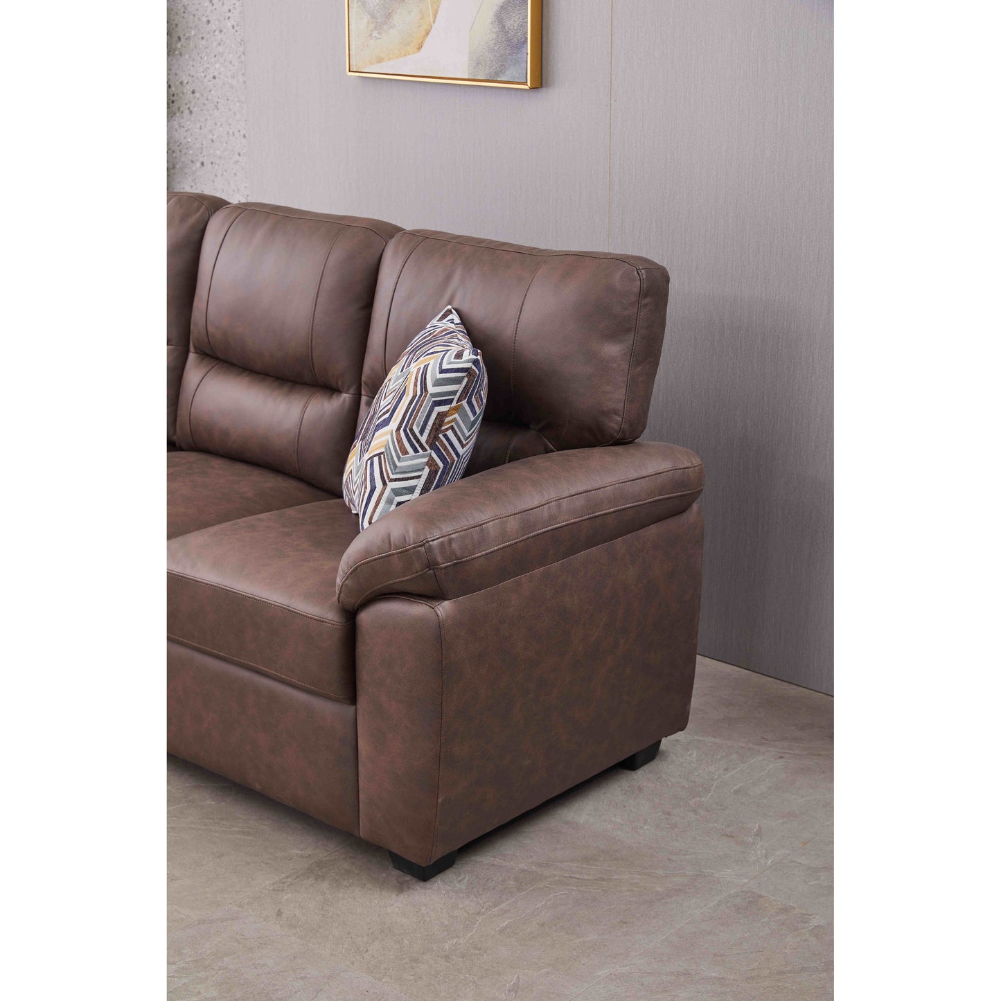 Divano in similpelle largo 80,5''