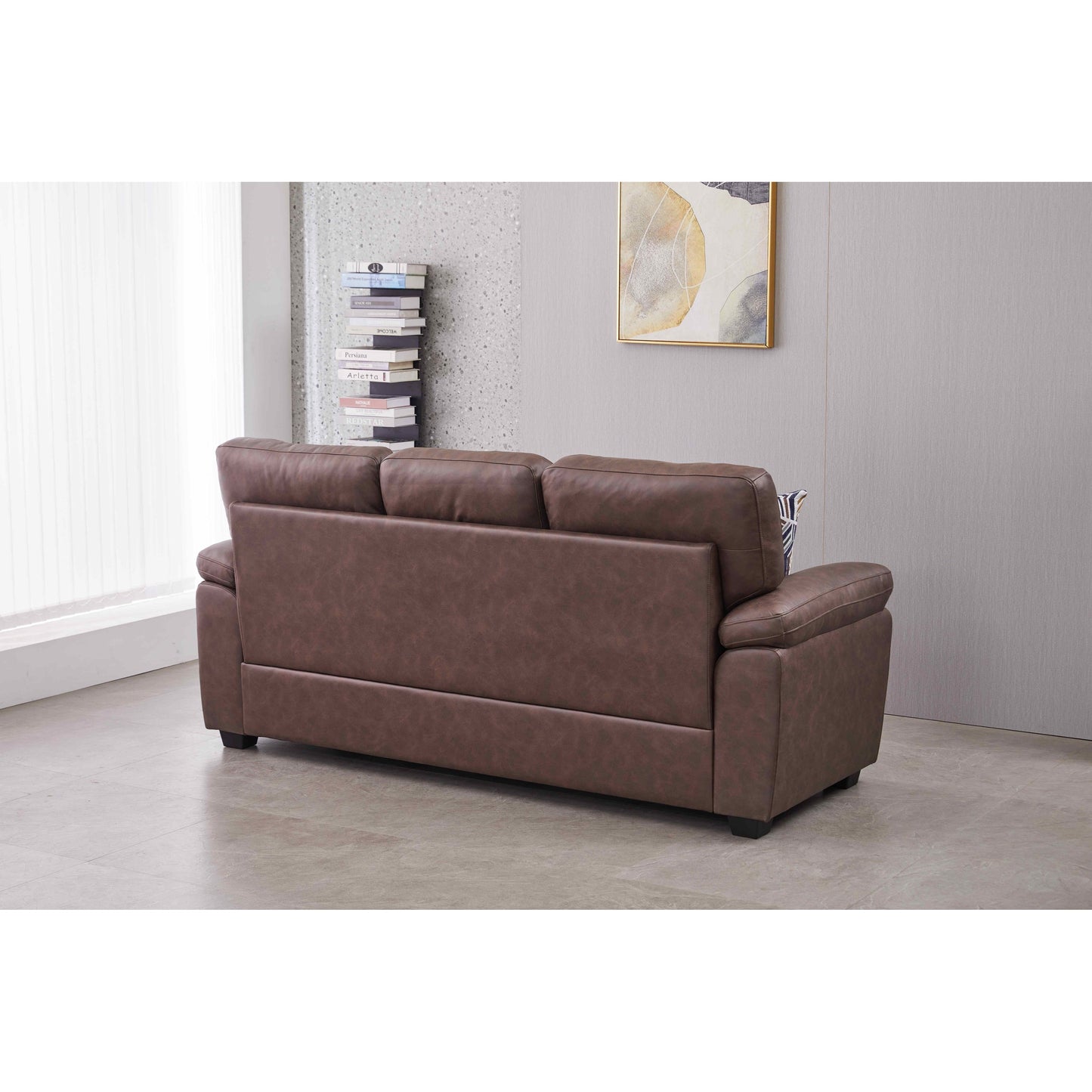 Divano in similpelle largo 80,5''