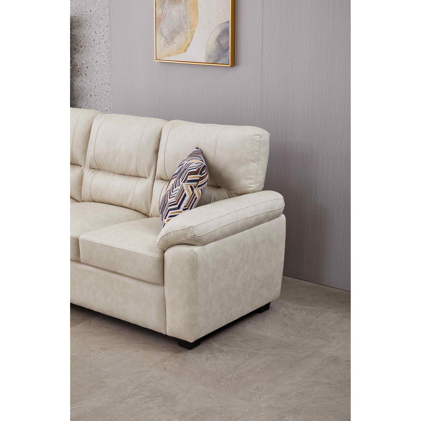 Divano in similpelle largo 80,5''