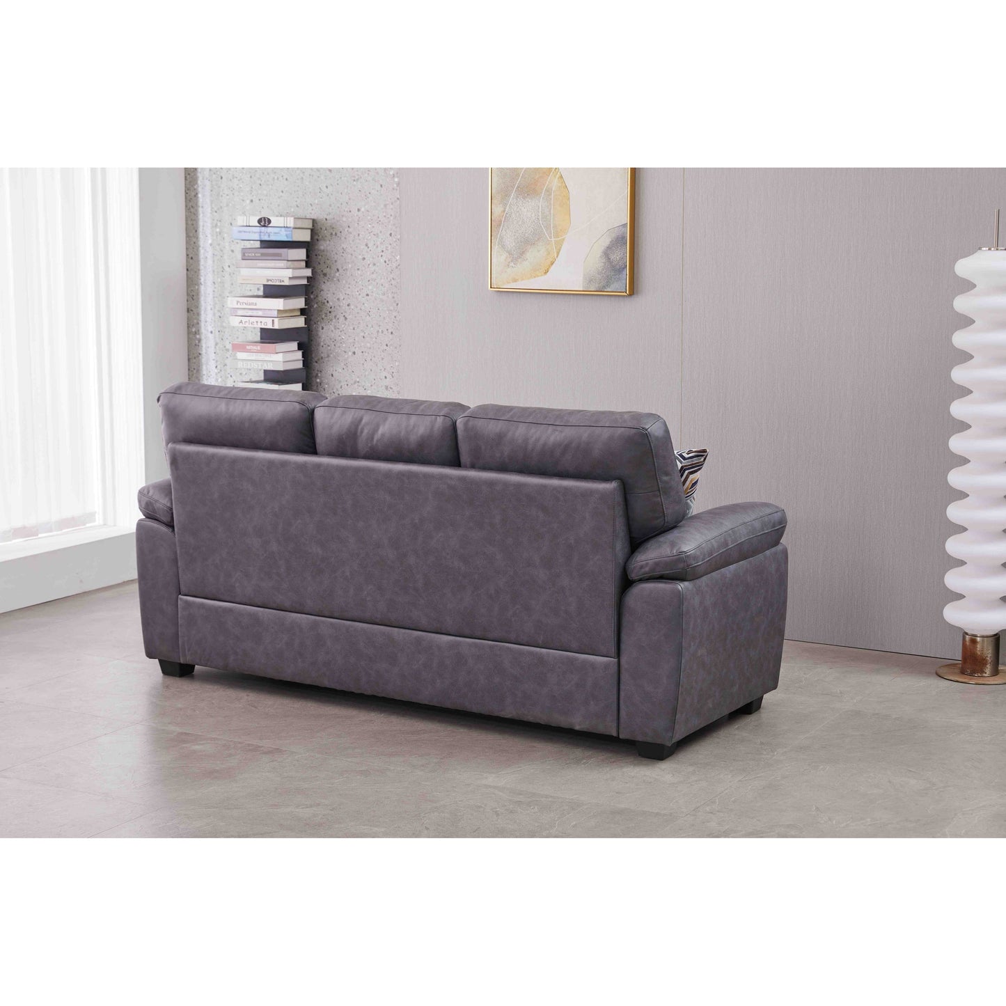 Divano in similpelle largo 80,5''