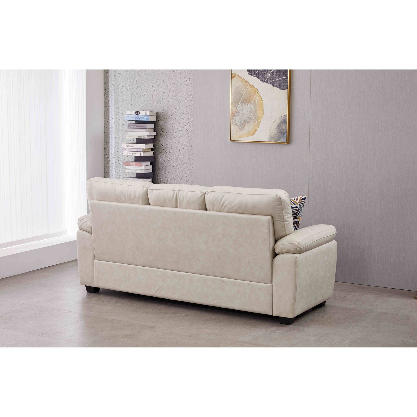 Divano in similpelle largo 80,5''