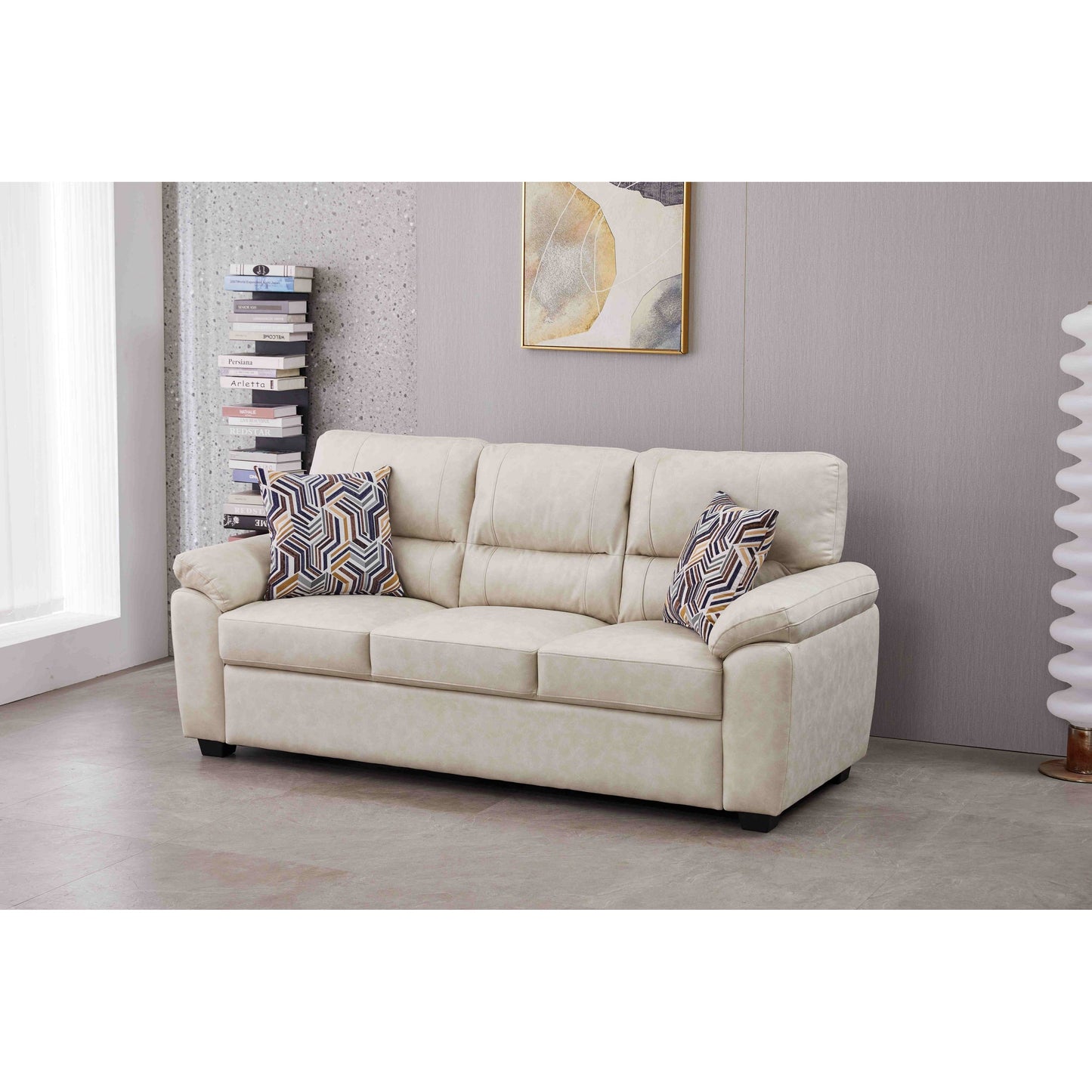 Divano in similpelle largo 80,5''