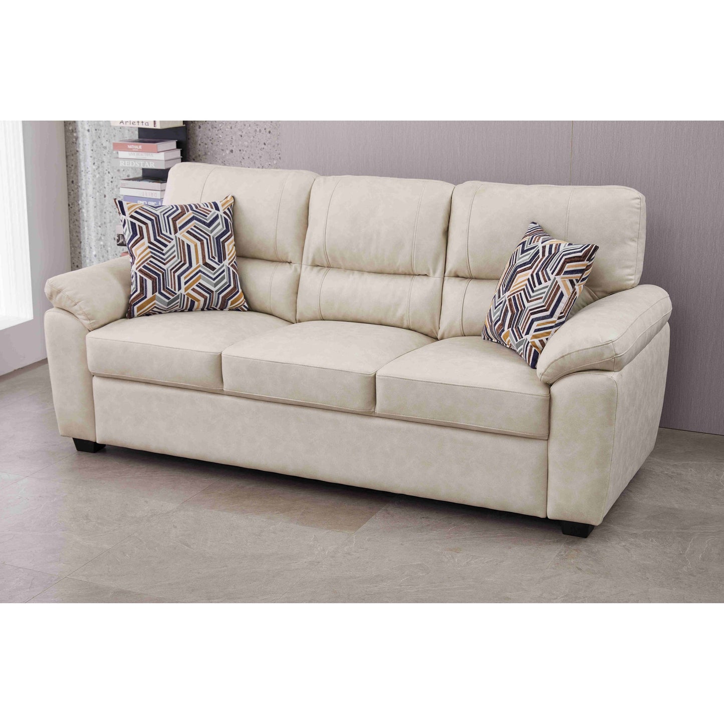 Divano in similpelle largo 80,5''