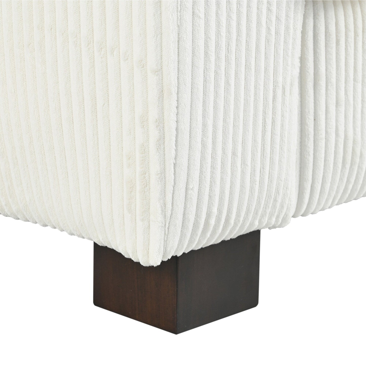 Divano a 3 posti in legno massello da 80 pollici con 2 porte USB e due portabicchieri