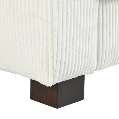 Divano a 3 posti in legno massello da 80 pollici con 2 porte USB e due portabicchieri