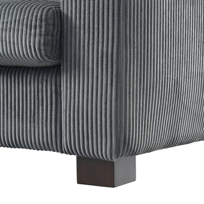 Divano a 3 posti in legno massello da 80 pollici con 2 porte USB e due portabicchieri