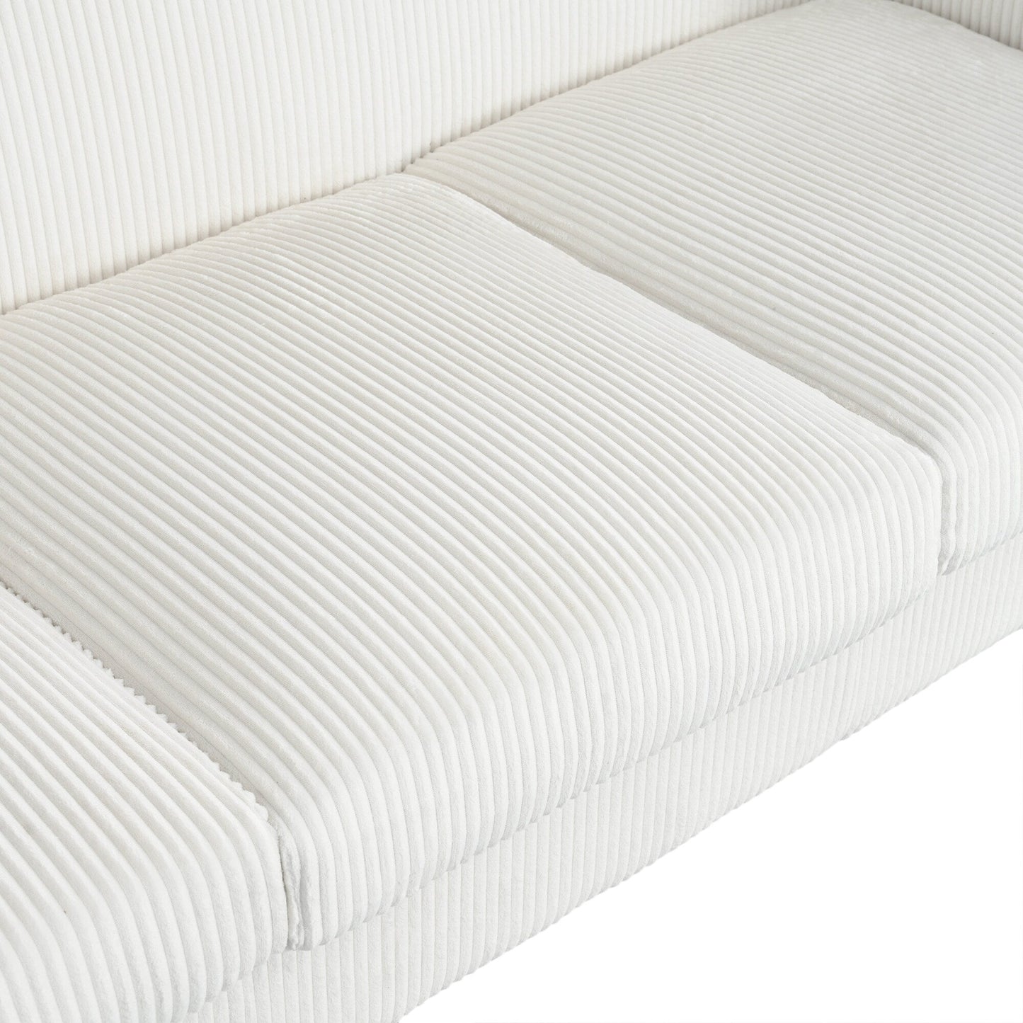 Divano a 3 posti in legno massello da 80 pollici con 2 porte USB e due portabicchieri