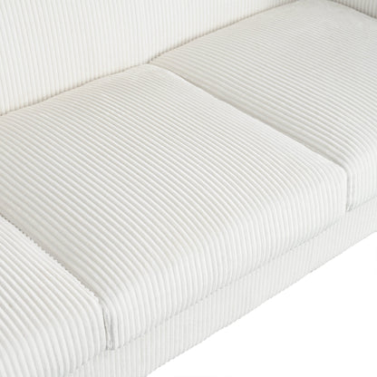 Divano a 3 posti in legno massello da 80 pollici con 2 porte USB e due portabicchieri