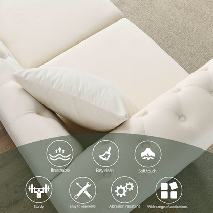 Divano Chesterfield in velluto 80 a 3 posti con design capitonné, finiture con borchie e 2 cuscini