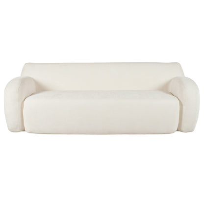 Divano a 3 posti minimalista 81.5 con seduta ampia e imbottitura in schiuma ad alta densità per soggiorni