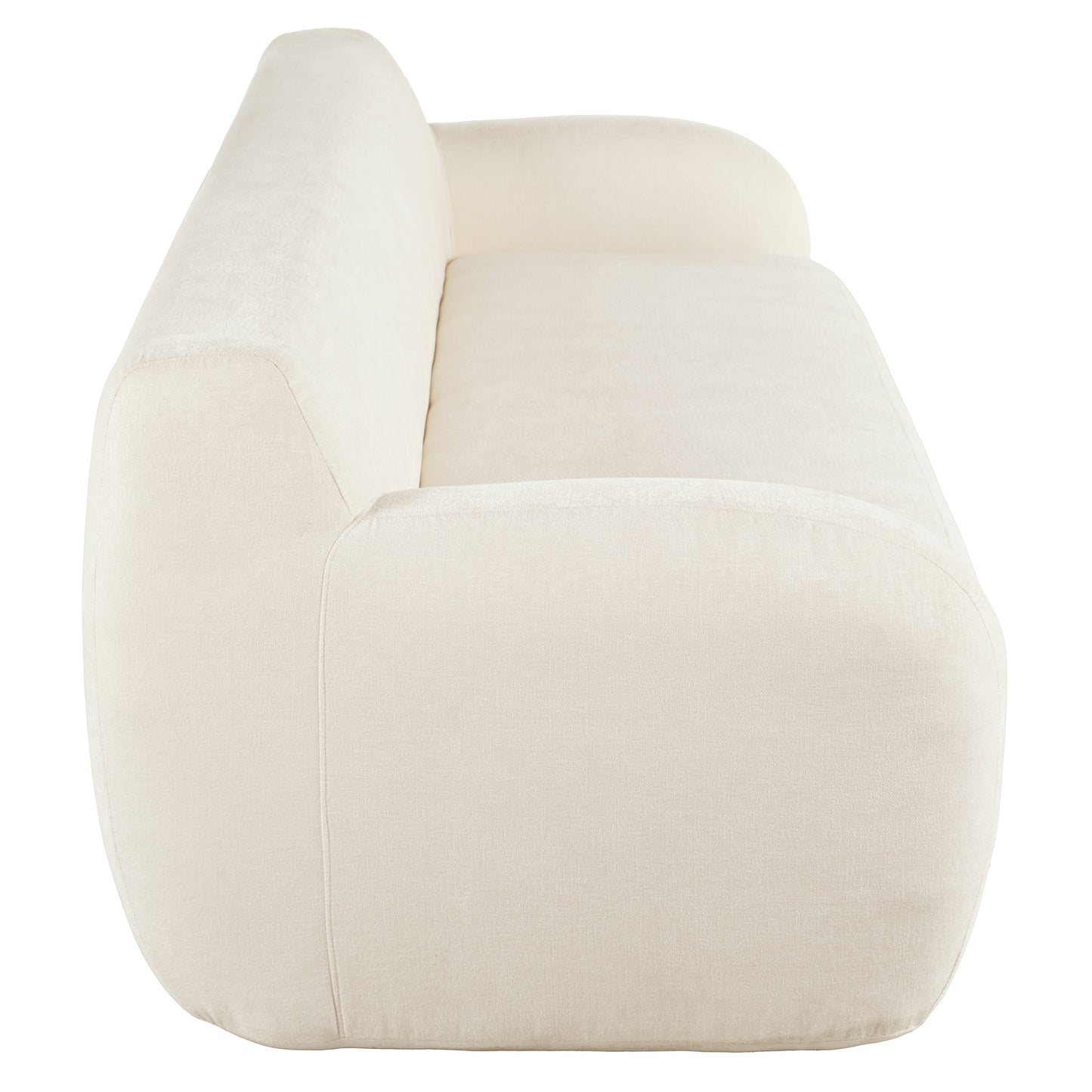 Divano a 3 posti minimalista 81.5 con seduta ampia e imbottitura in schiuma ad alta densità per soggiorni