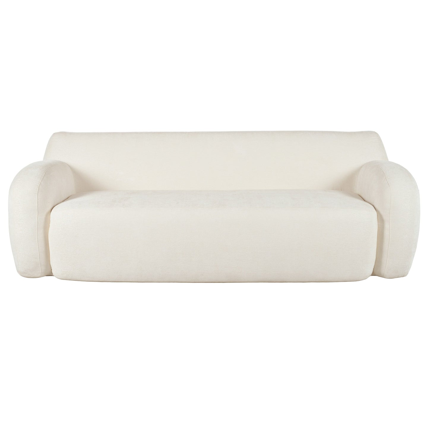 Divano curvo a 3 posti in poliestere 81,5 con braccioli ergonomici, schiuma ad alta densità e nessun montaggio richiesto