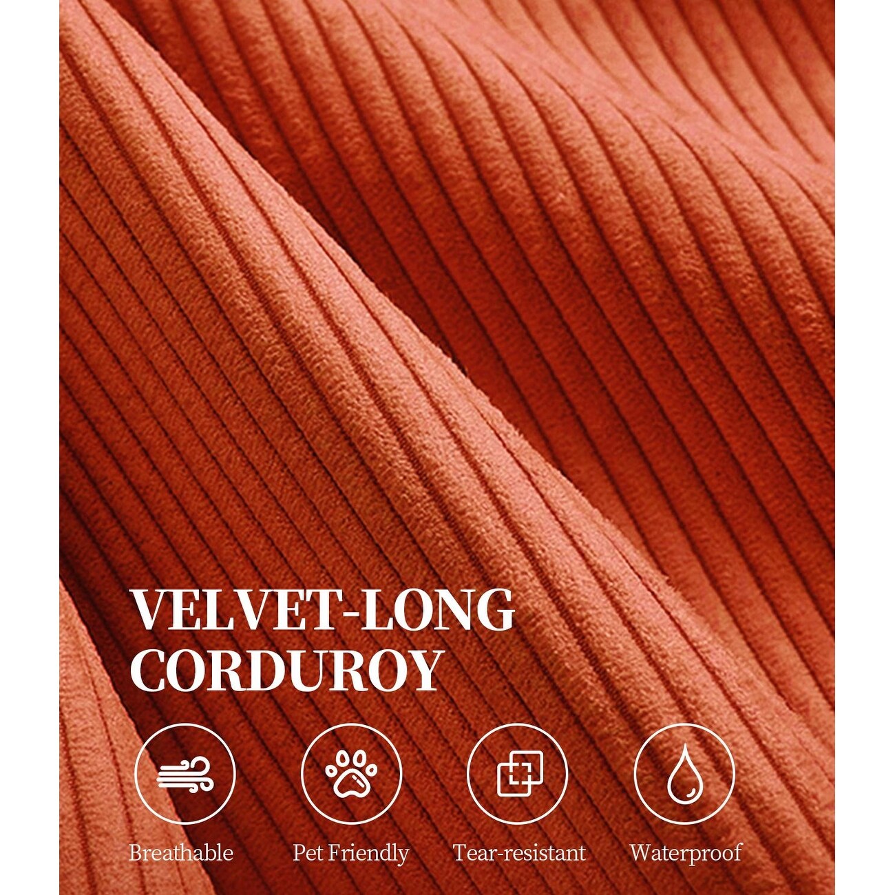 Divano modulare convertibile in ciniglia da 82 pollici per soggiorno