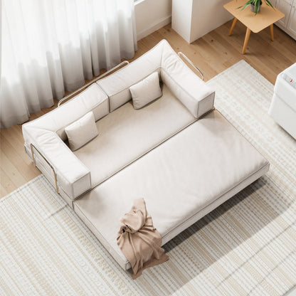 Divano modulare convertibile in ciniglia da 82 pollici per soggiorno