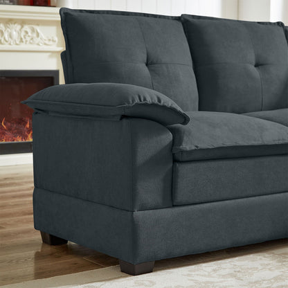 Divano componibile a L da 82,28 pollici con sedute a nuvola per soggiorno