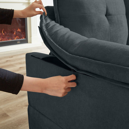 Divano componibile a L da 82,28 pollici con sedute a nuvola per soggiorno