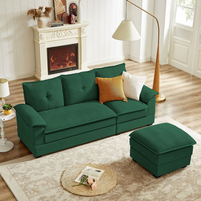 Divano componibile a L da 82,28 pollici con sedute a nuvola per soggiorno