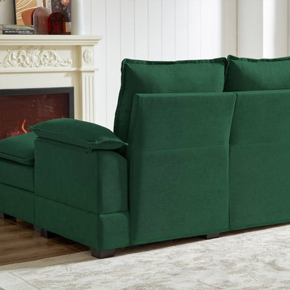 Divano componibile a L da 82,28 pollici con sedute a nuvola per soggiorno