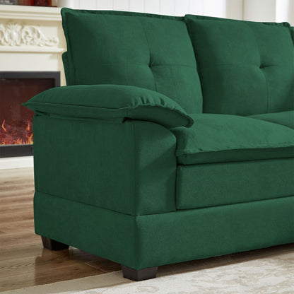 Divano componibile a L da 82,28 pollici con sedute a nuvola per soggiorno