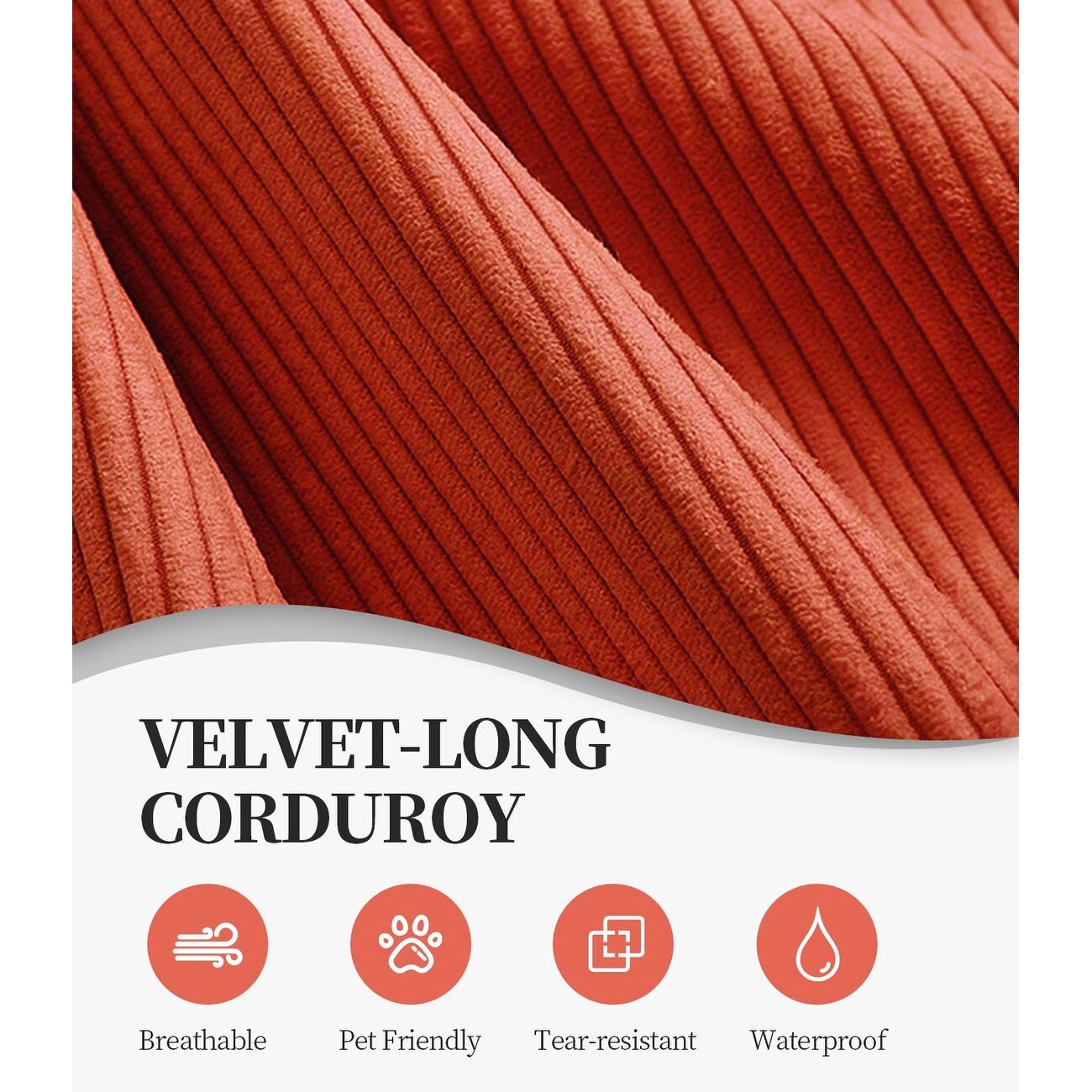 Divano modulare a 3 posti in schiuma 82.68 con schienale rimovibile, seduta larga 70 cm, rivestimento lavabile, struttura in acciaio inossidabile