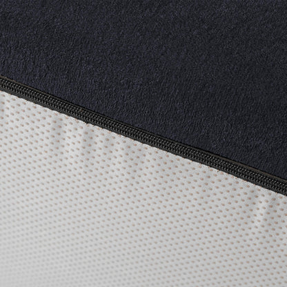 Divano componibile moderno imbottito 82, divano in velluto a coste con rivestimento in tessuto mobile e 2 cuscini