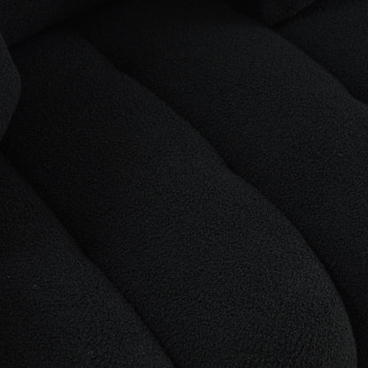 Divano a 3 posti in tessuto da 82'' con morbidi cuscini posteriori, struttura in legno massello e comodi cuscini in schiuma