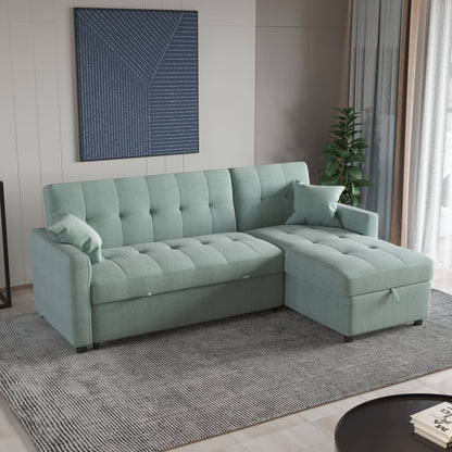 Divano letto reversibile e chaise longue da 82'' di larghezza