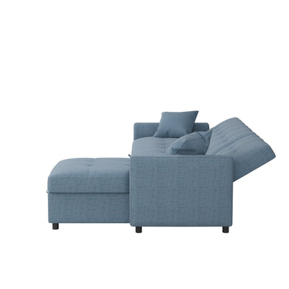 Divano letto reversibile e chaise longue da 82'' di larghezza