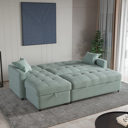 Divano letto reversibile e chaise longue da 82'' di larghezza