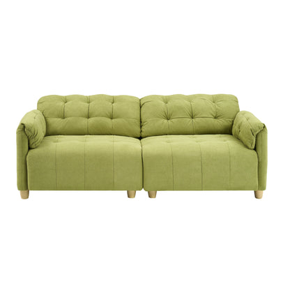 Divano 83.1 Flanella a 3 posti con schiuma ad alta densità, struttura in legno massello, facile da montare