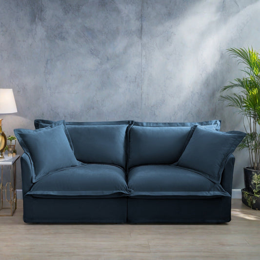 Divano modulare a 3 posti in ciniglia 83.4 con fodere rimovibili e lavabili, capacità di 300 libbre