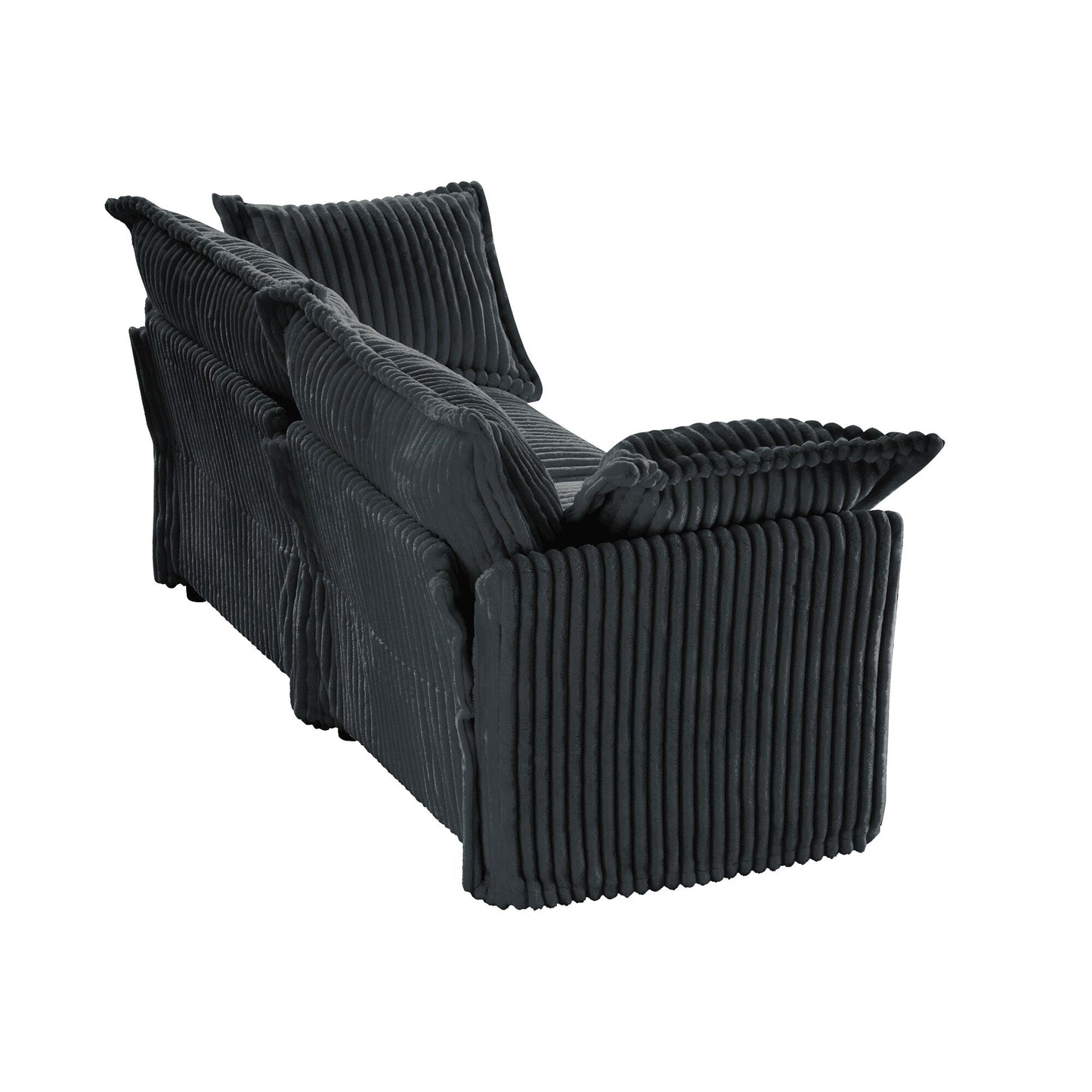 Divano a 3 posti in velluto a coste 83.4 con cuscini per soggiorno e camera da letto