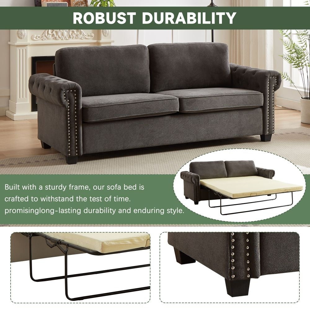 Divano letto trasformabile 2 in 1 in poliestere da 83,8