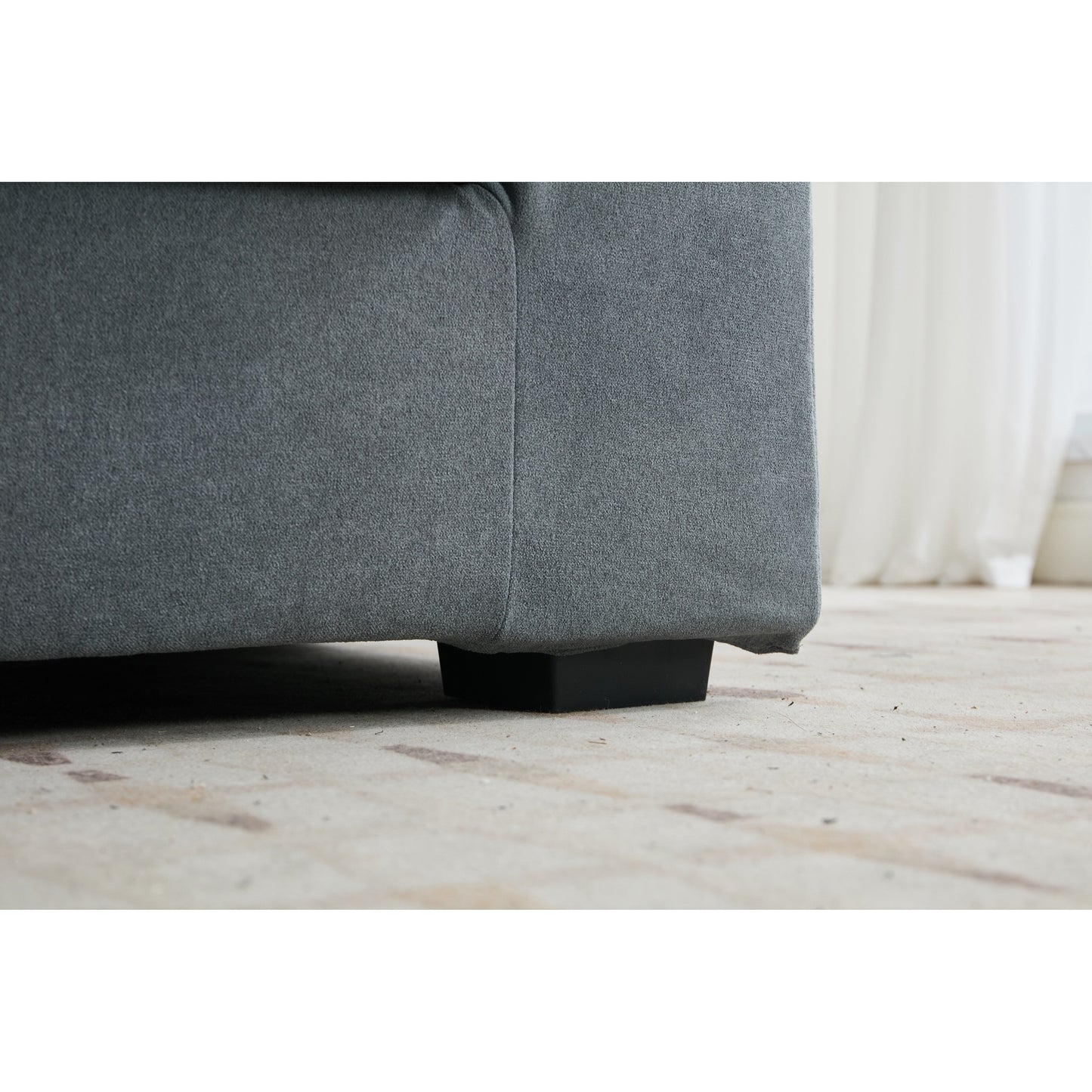 Divano a 3 posti 83Fabric - Comfort morbido con doppia imbottitura per soggiorni moderni