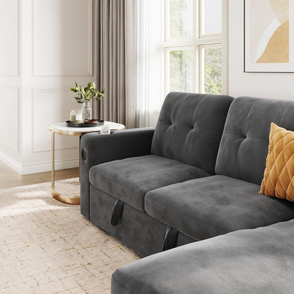 Divano letto 84 posti, divano componibile modulare con contenitore reversibile