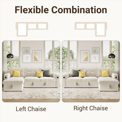 Divano letto 84 posti, divano componibile modulare con contenitore reversibile