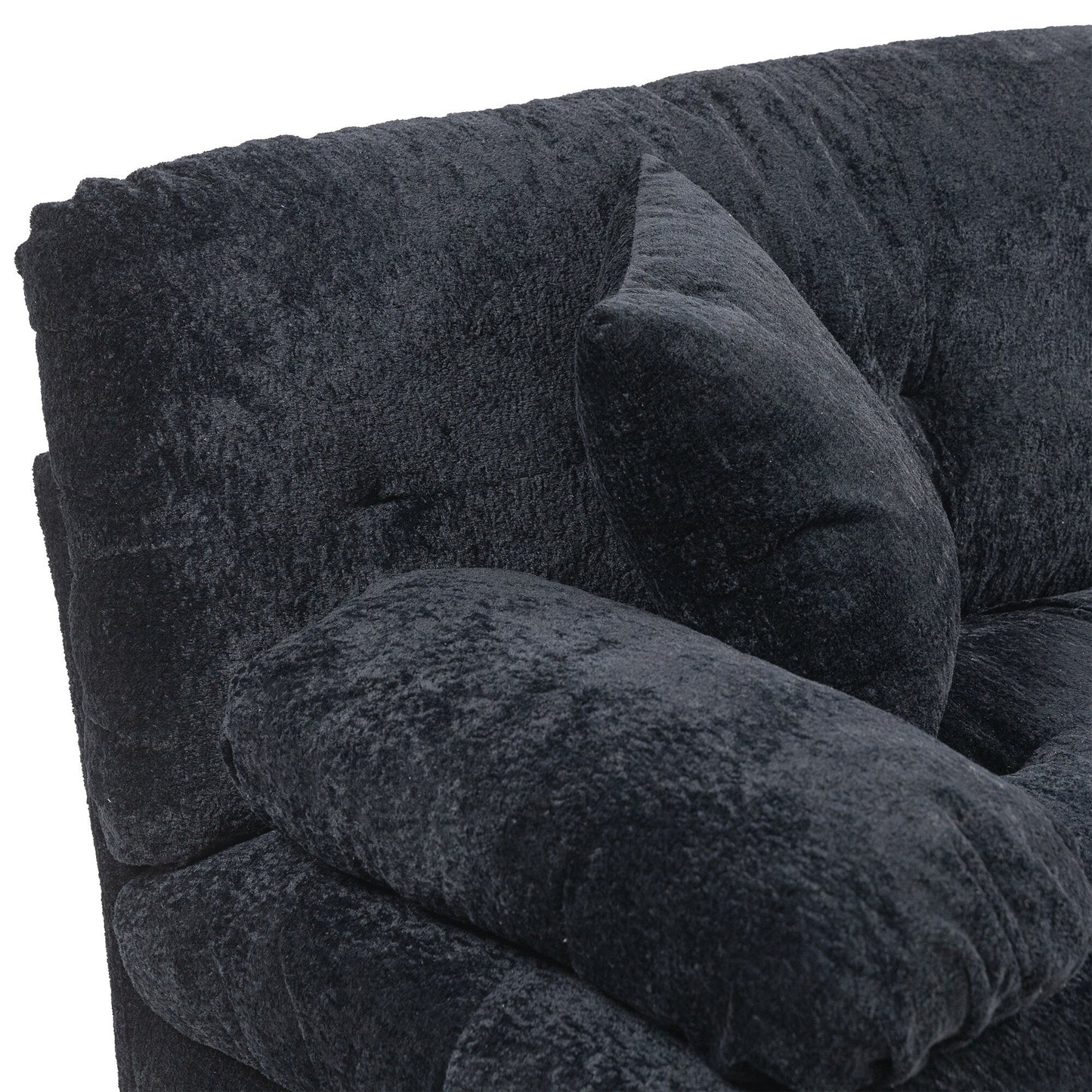 Divano imbottito a 3 posti con imbottitura in memory foam a doppio strato e cuscini comfort in omaggio