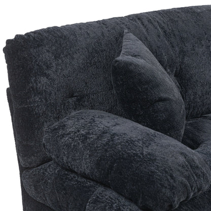 Divano imbottito a 3 posti con imbottitura in memory foam a doppio strato e cuscini comfort in omaggio