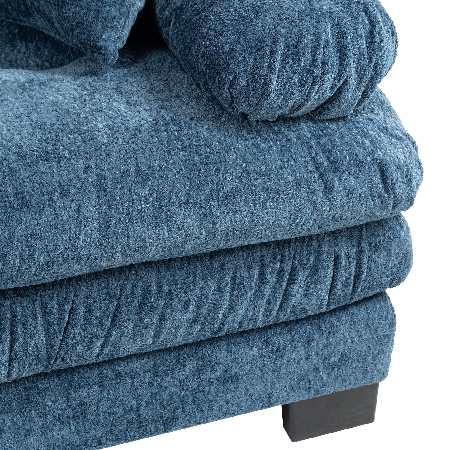 Divano imbottito a 3 posti con imbottitura in memory foam a doppio strato e cuscini comfort in omaggio