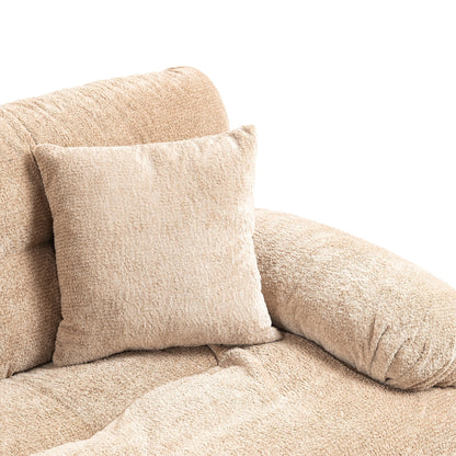 Divano imbottito a 3 posti con imbottitura in memory foam a doppio strato e cuscini comfort in omaggio