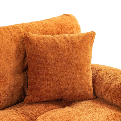 Divano imbottito a 3 posti con imbottitura in memory foam a doppio strato e cuscini comfort in omaggio