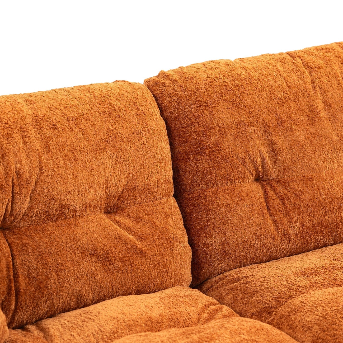 Divano imbottito a 3 posti con imbottitura in memory foam a doppio strato e cuscini comfort in omaggio