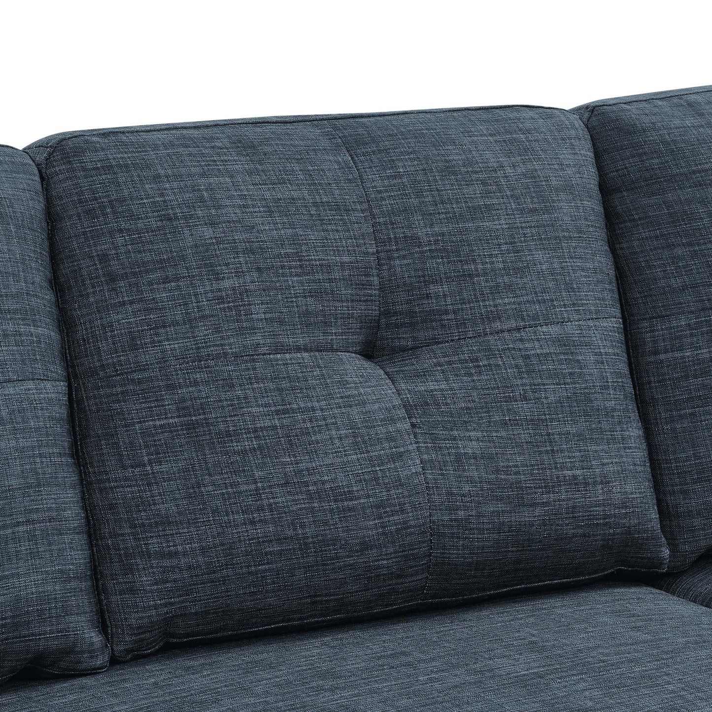 Divano letto imbottito da 85,5'', con spazio di archiviazione disponibile sotto la seduta della chaise longue, che fonde un fascino contemporaneo con una sofisticatezza semplice